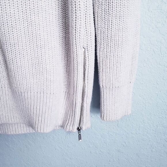 Rachel Zoe Light Gray Cotton Knit Hoodie - Picture 2 of 7